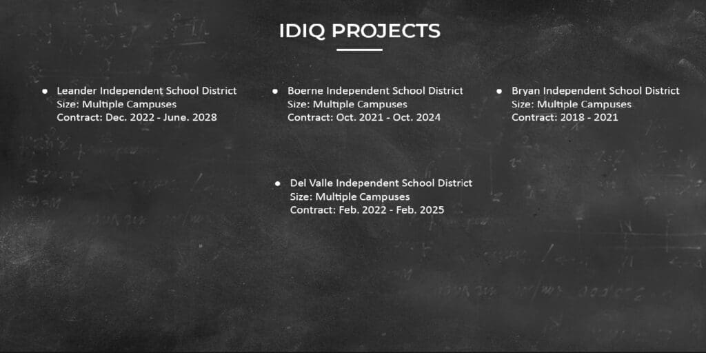 IDIQ PORTFOLIO