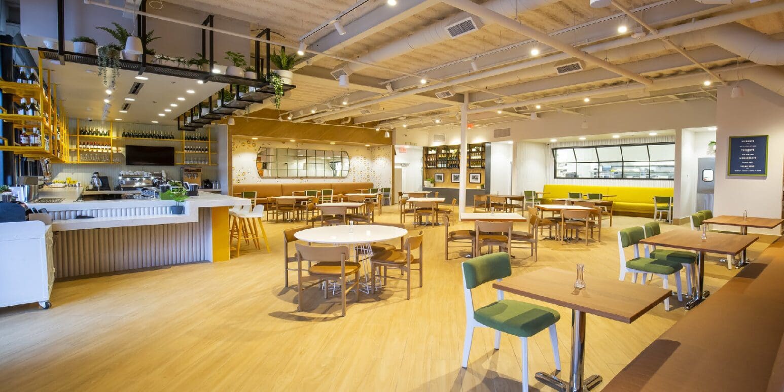 spacious restaurant